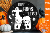 Adult Funny Halloween Round Sign Bundle