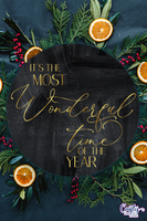 Most Wonderful Time Of The Year Round Svg