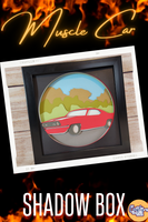 Muscle Car 3D Shadow Box File