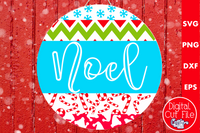 Noel Mix And Match Christmas Round SVG