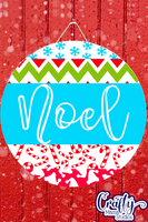 Noel Mix And Match Christmas Round SVG