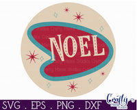 Noel Mid Century Modern Sign