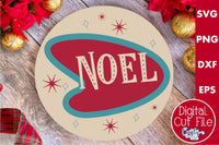 Noel Mid Century Modern Sign