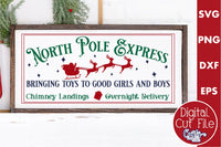 North Pole Express Vintage Christmas Sign