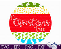 O Christmas Tree Mix And Match Round SVG