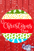 O Christmas Tree Mix And Match Round SVG