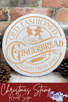 Gingerbread Cookies Round Sign