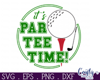 Golf Round Sign Svg, Par Tee Time