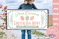 Peter Cottontail Easter Egg Hunt Svg File