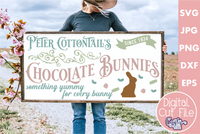 Peter Cottontail Chocolate Bunnies Svg