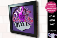 Piano 3D Shadow Box File