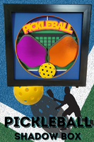 Pickleball 3D Shadow Box File