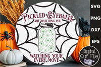 Pickled Eyeballs Vintage Round Svg