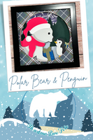 Polar Bear And Penguin 3D Shadow Box File