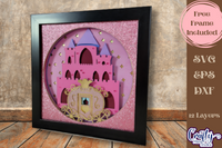 Princess Castle 3D Shadow Box File