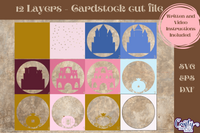 Princess Castle 3D Shadow Box File