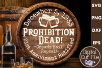 Prohibition Dead Round Sign Svg