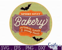 Halloween Bakery Round Sign