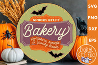 Halloween Bakery Round Sign