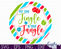 Put Some Jingle In Your Jangle Round SVG