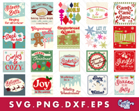 Retro Christmas Sign Bundle #1