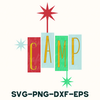 Camp Retro Camping Svg