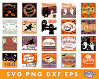 Retro Halloween Sign Bundle