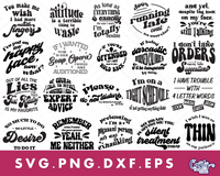 Retro Sarcastic Svg Bundle