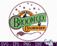 Salem Broom Company Vintage Round Svg