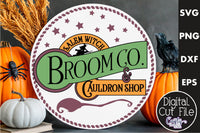 Salem Broom Company Vintage Round Svg