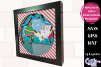 Santa's Workshop 3D Shadow Box File