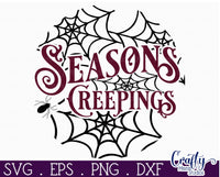 Seasons Creepings Vintage Round Svg