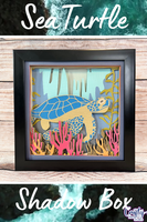 Sea Turtle 3D Shadow Box File