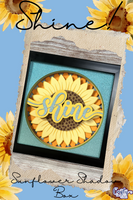 Sunflower Shine 3D Shadow Box File