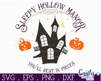 Sleepy Hollow Manor Round Svg