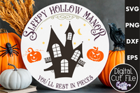 Sleepy Hollow Manor Round Svg