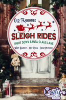 Sleigh Rides Vintage Christmas Round Sign