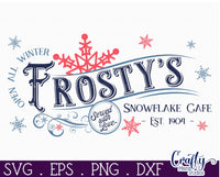 Frosty's Snowflake Cafe Vintage Sign