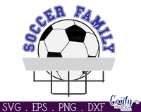 Soccer Family Round Sign Svg