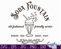 Soda Fountain Round Svg