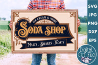 Soda Shop Sign Svg File