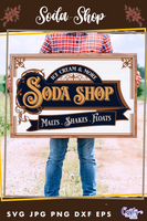 Soda Shop Sign Svg File