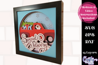 Santa Special Delivery 3D Shadow Box File