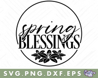 Spring Blessings Svg