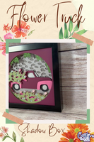 Flower Truck 3D Shadow Box File