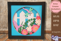 Spring Garden 3D Shadow Box File