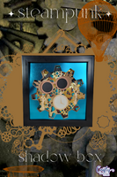 Steampunk 3D Shadow Box File