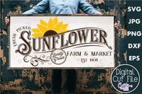 Sunflower Market Sign Svg File