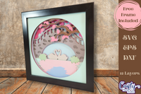 Swan Bridge 3D Shadow Box File