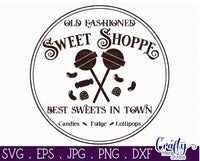 Sweet Shop Round Svg